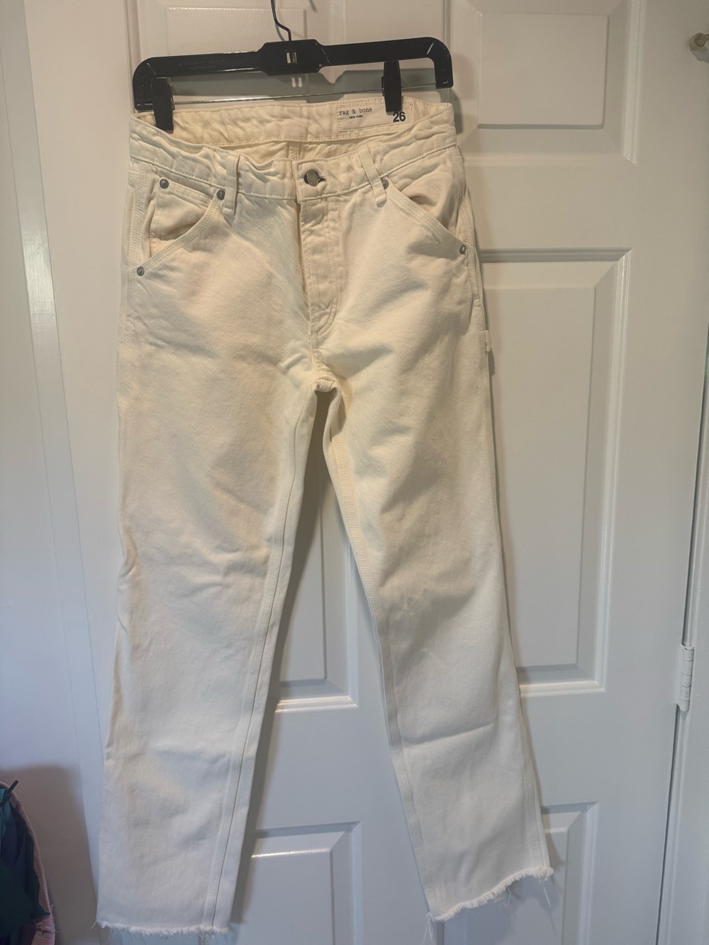 Rag and Bone Ecru Carpenter Jeans